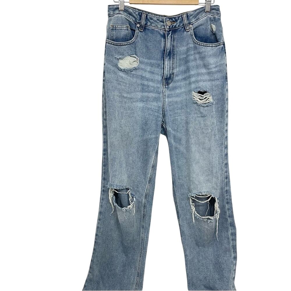 Pacsun Distressed Light Wash 90s Boyfriend Jeans Womens 29 Blue Denim Baggy